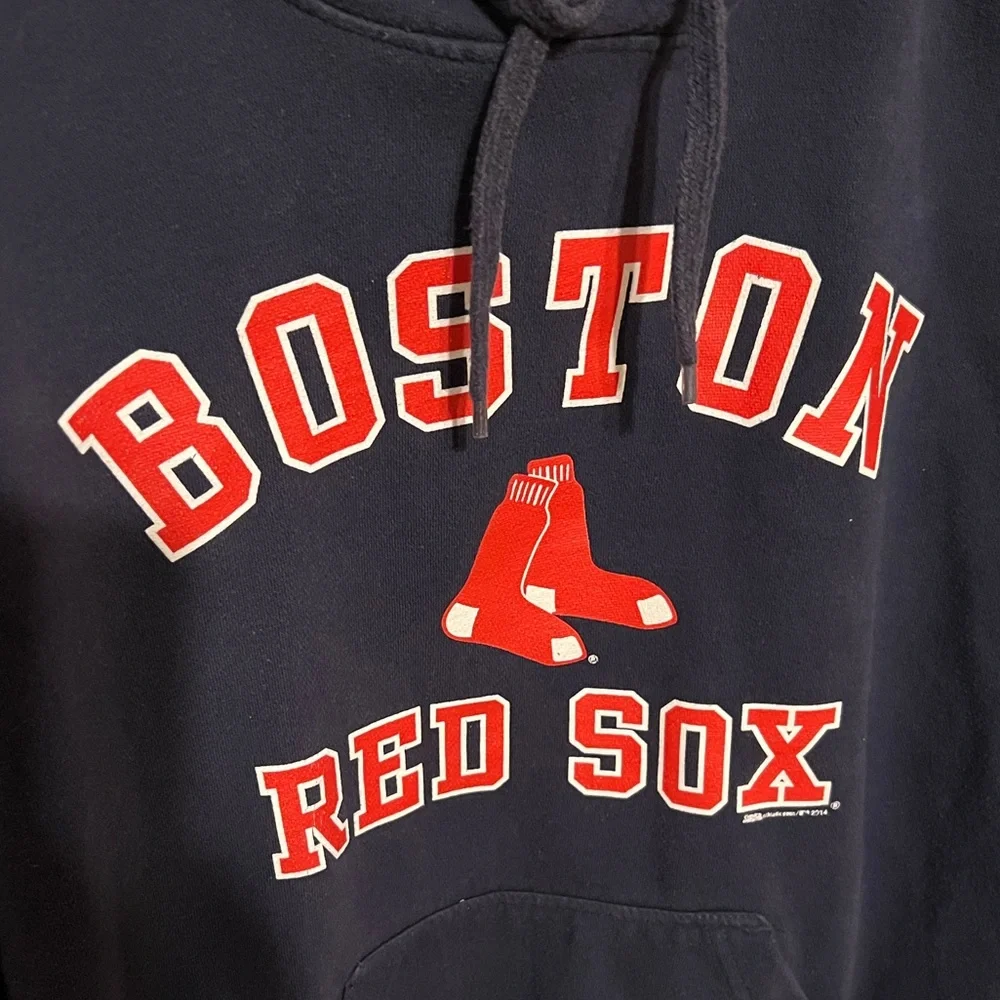 SOLD*** Sz L Boston Red Sox Hoodie Sweatshirt by STITCHES - Picture 8 of 11